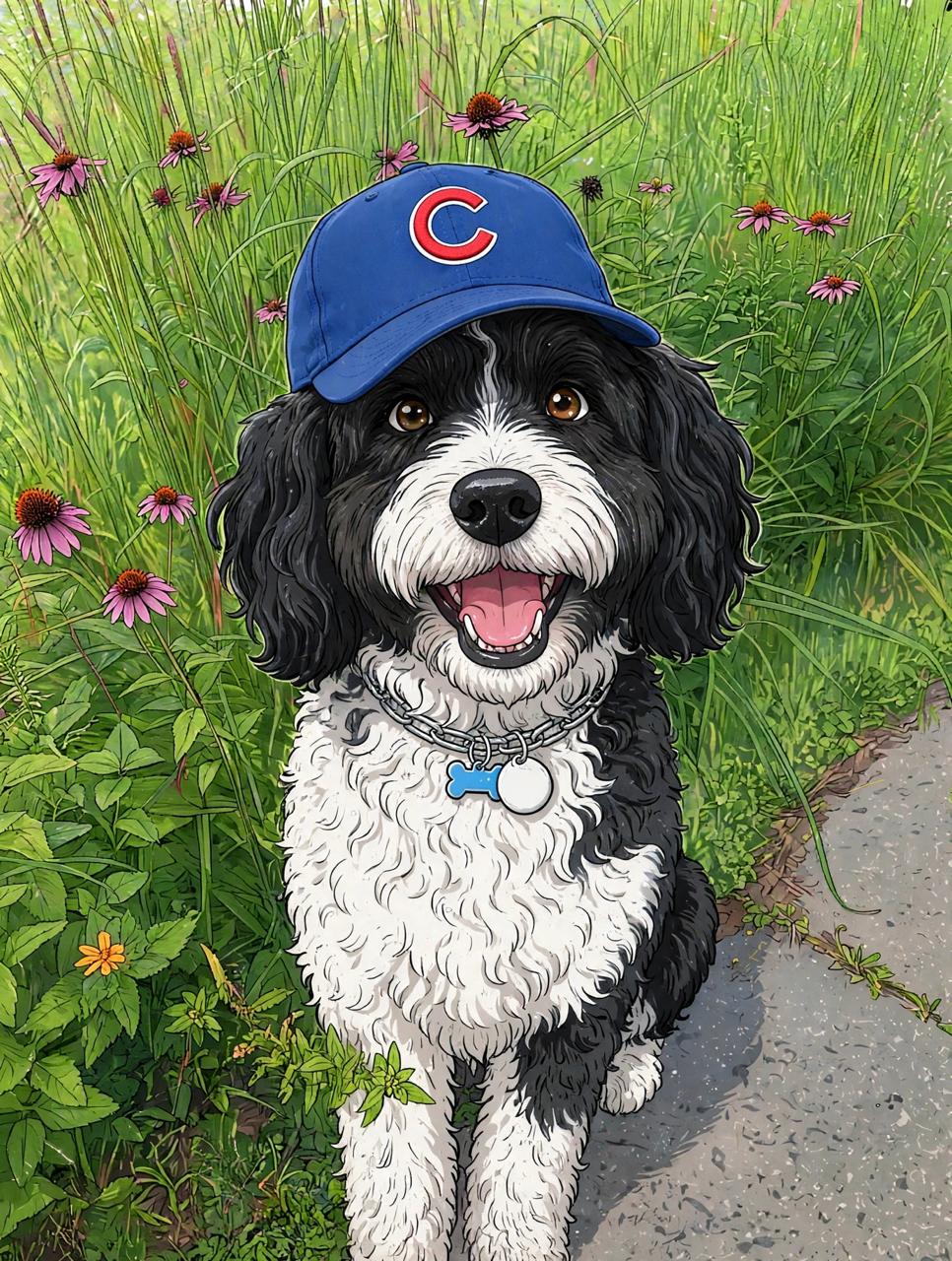 Dawson in his Chicago Cubs cap